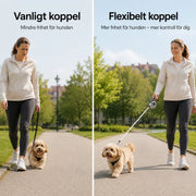 Infällbart hundkoppel