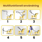 Multifunktionellt justerbart hundkoppel med reflex