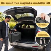 Hopfällbar resekattlåda