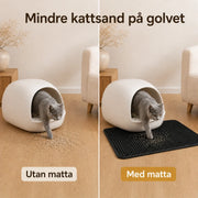 Sandfångande kattlådematta