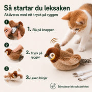 Interaktiv fågelleksak med kattmynta – produktbild 4