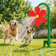 Dansande Blomsprinkler för Hund – 360° Vattenlek 🌸💦