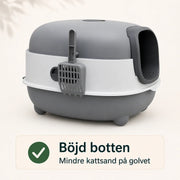 Stor kattlåda med tak