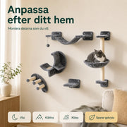 Klättervägg för katt med hängmatta – produktbild 9