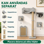 Klättervägg för katt med bädd och klössteg – produktbild 6