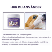 Tandrengöringsservetter för Hund & Katt – Fräschare Andedräkt