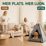 Tipitält med dyna för hund & katt