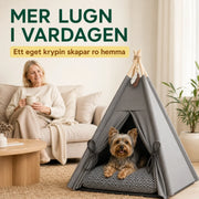 Tipitält med dyna för hund & katt