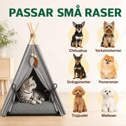 Tipitält med dyna för hund & katt