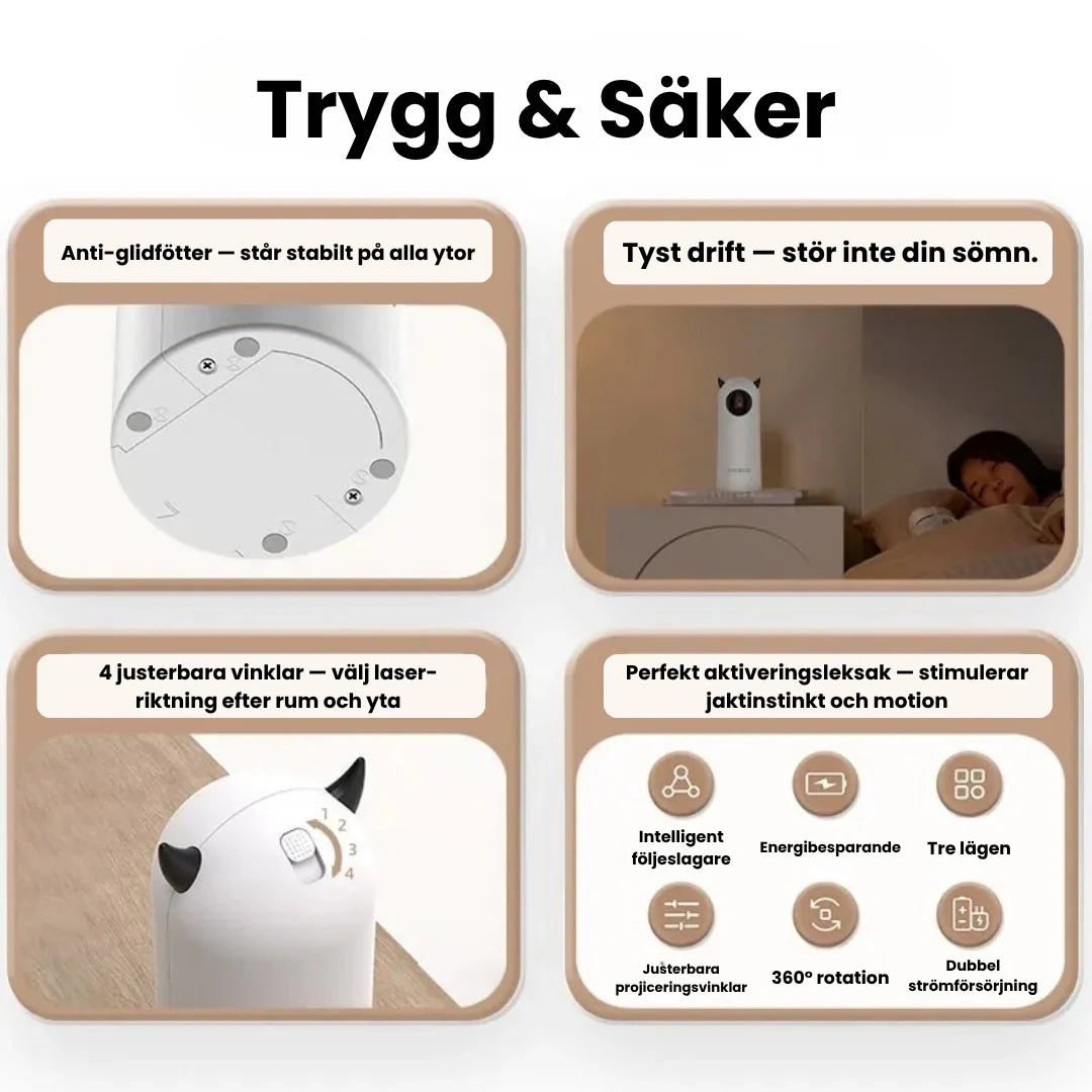 Automatisk laserleksak för katt – produktbild 6