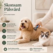 Professionell pälsborste för hund & katt