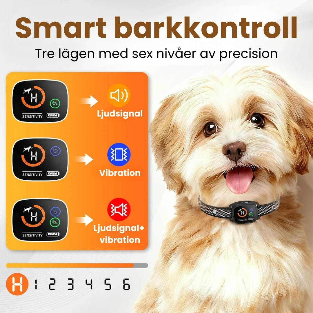 Antiskällhalsband för hund