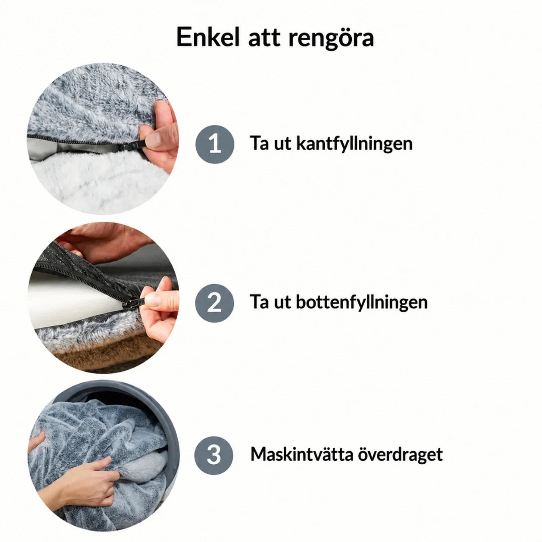 CozyCloud extra stor hundbädd för människa