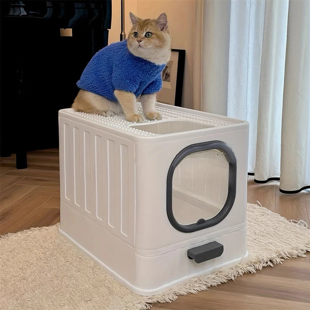 Kattlåda med utdragbar botten
