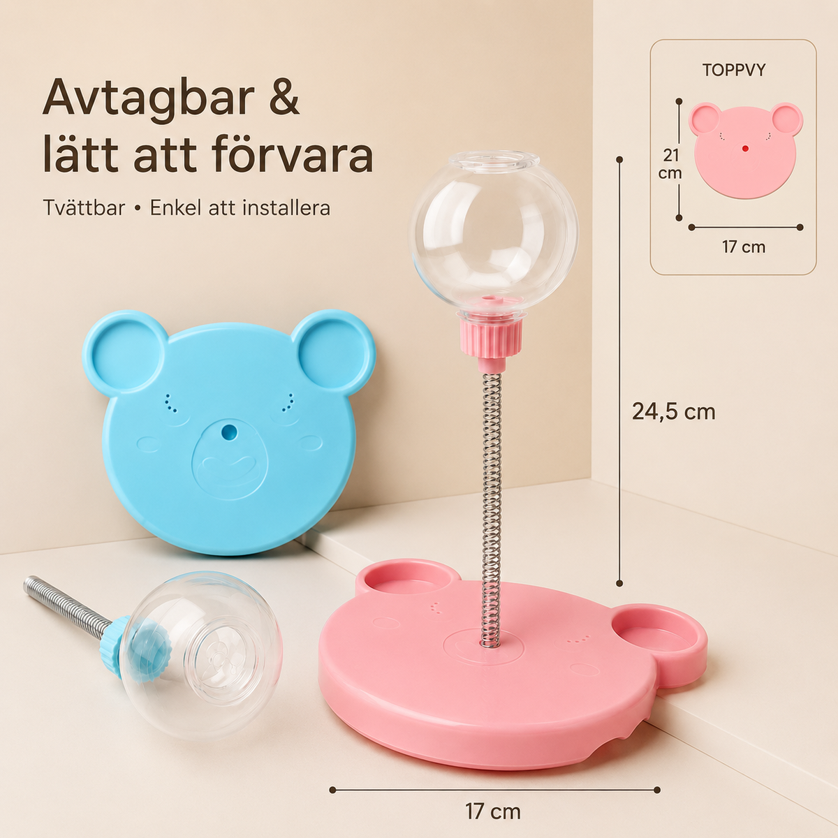 Interaktiv Godisdispenser för Hund & Katt – Aktiveringsleksak för Mental Stimulans