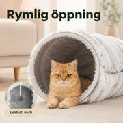 Rund kattunnel med mjuk bädd – produktbild 8