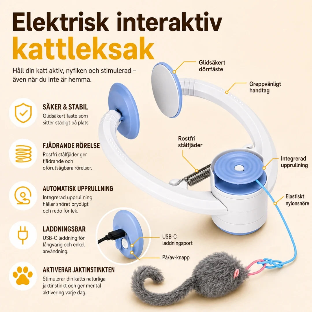 Hängande kattleksak med klämfäste – produktbild 10