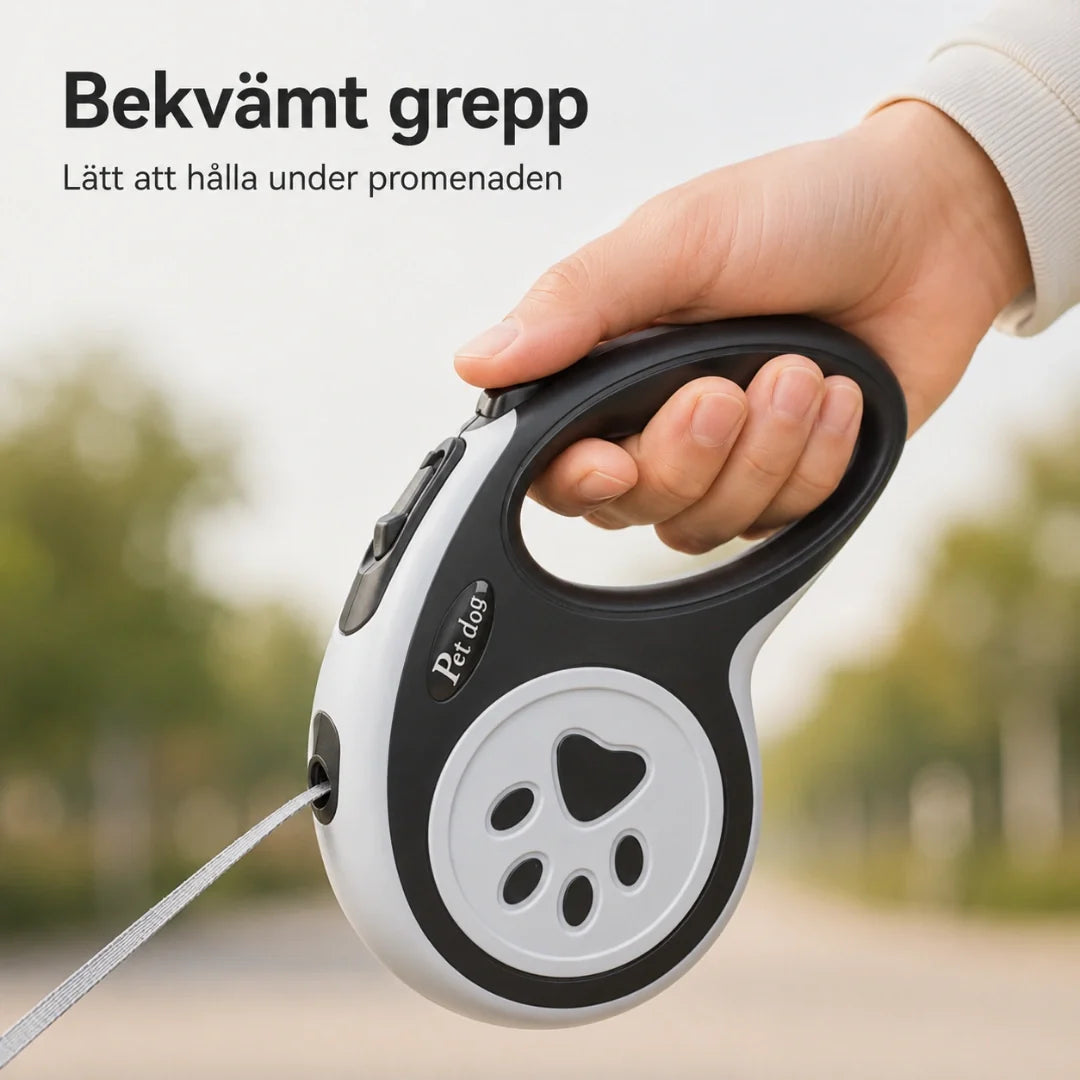 Infällbart hundkoppel