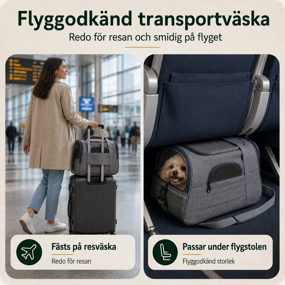 Transportväska med nätpaneler
