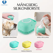 Silikonborste för hund – bad & pälsvård