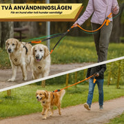 Dubbelkoppel med reflex för två hundar