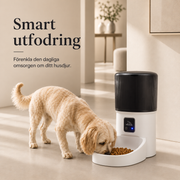 Smart Foderautomat för Hund & Katt – WiFi, Appstyrning & Schemalagda Måltider