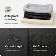 Ortopedisk Hundbädd med Stödjande Kant