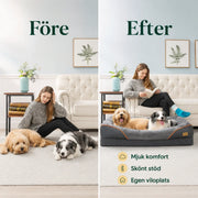 Ortopedisk Hundbädd med Stödjande Kant