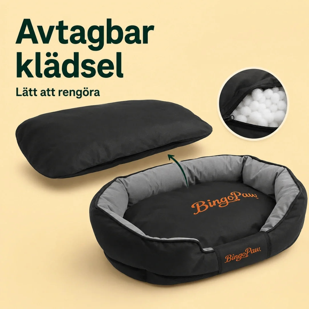 Mjuk & Lugnande Oval Hundbädd