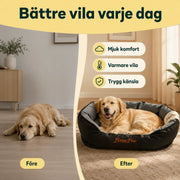 Mjuk & Lugnande Oval Hundbädd
