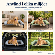 Ventilerande hundbädd på ben