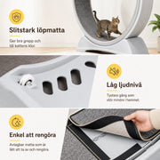 Katthjul med löpmatta och säkerhetslås – produktbild 6