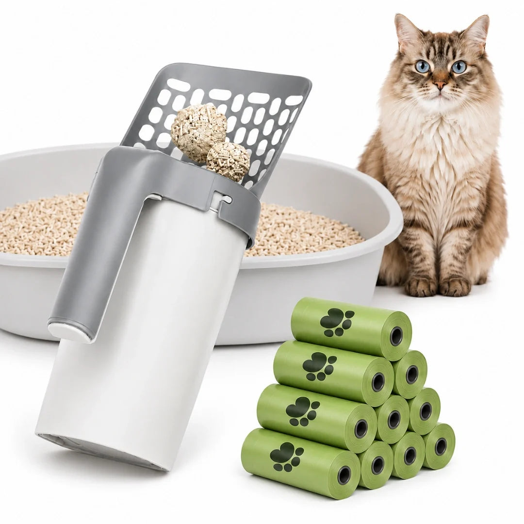 Kattsandsspade med påshållare
