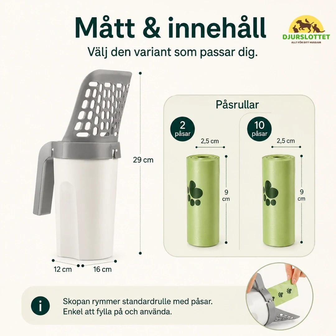 Kattsandsspade med påshållare