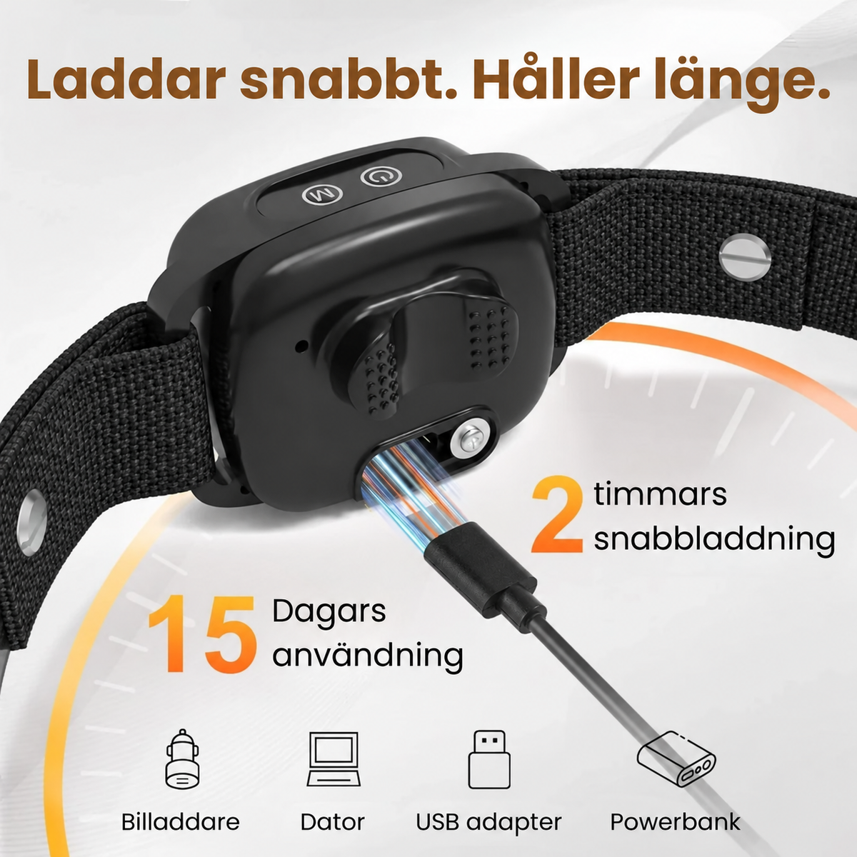 Antiskällhalsband för hund