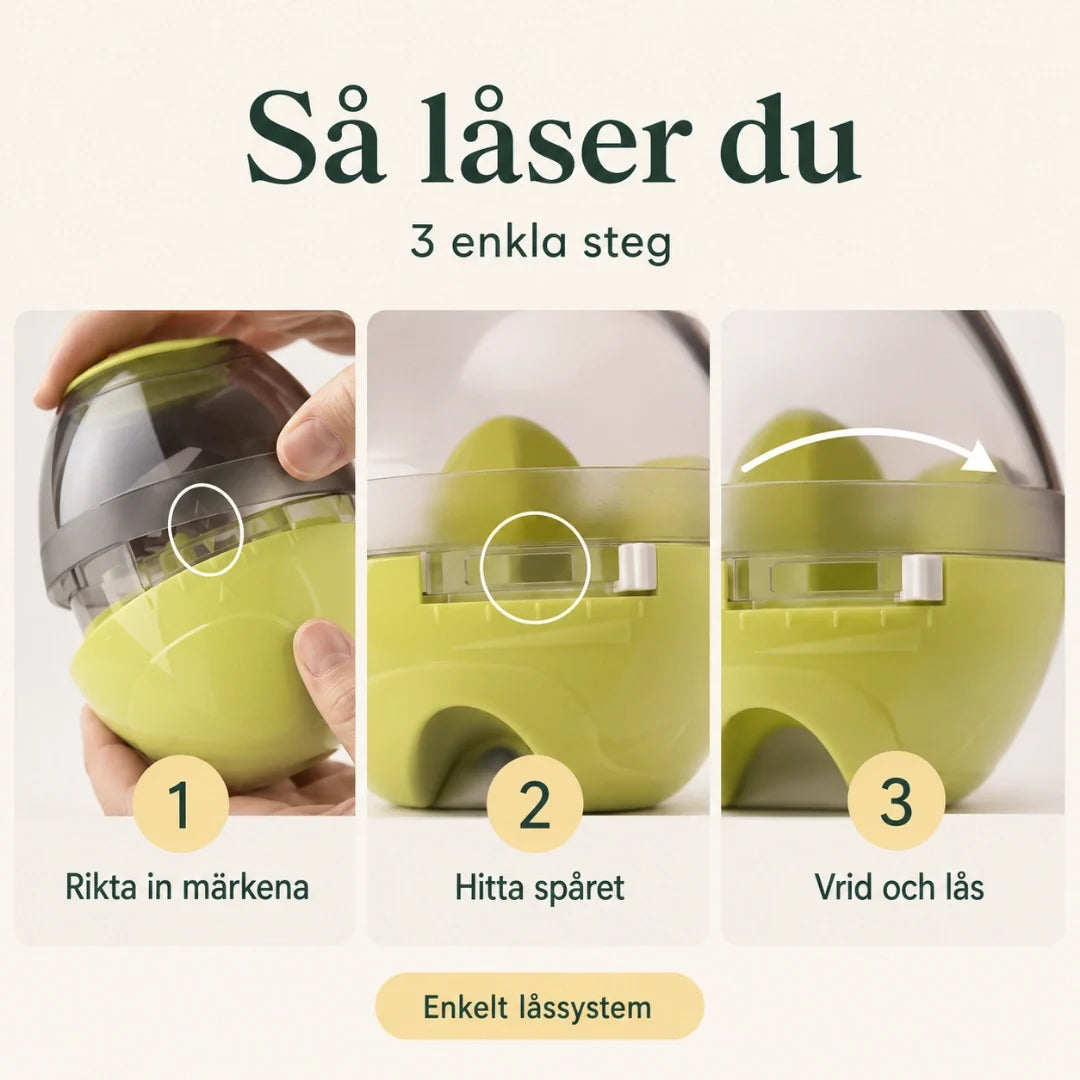 Interaktiv Aktiveringsboll med Foderdispenser