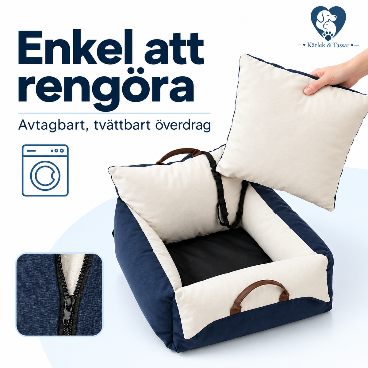 Hundbilstol och resebädd