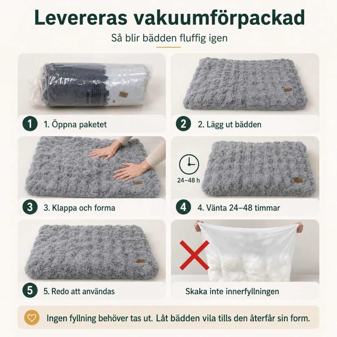 Mjuk hundmadrass för stora & små hundar