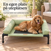 Ventilerande hundbädd på ben