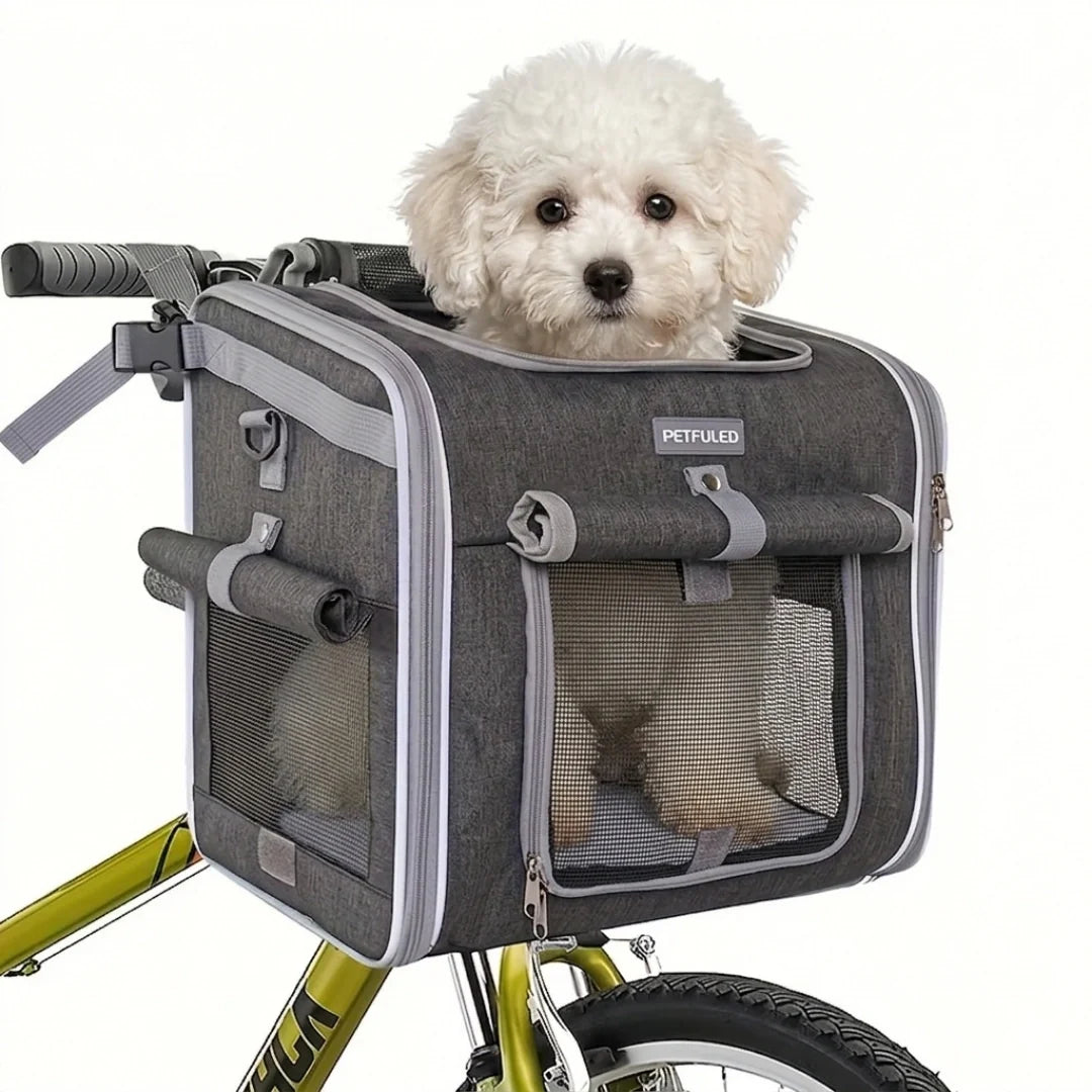 3-i-1 Cykelväska för Hund & Katt – Trygg & Bekväm