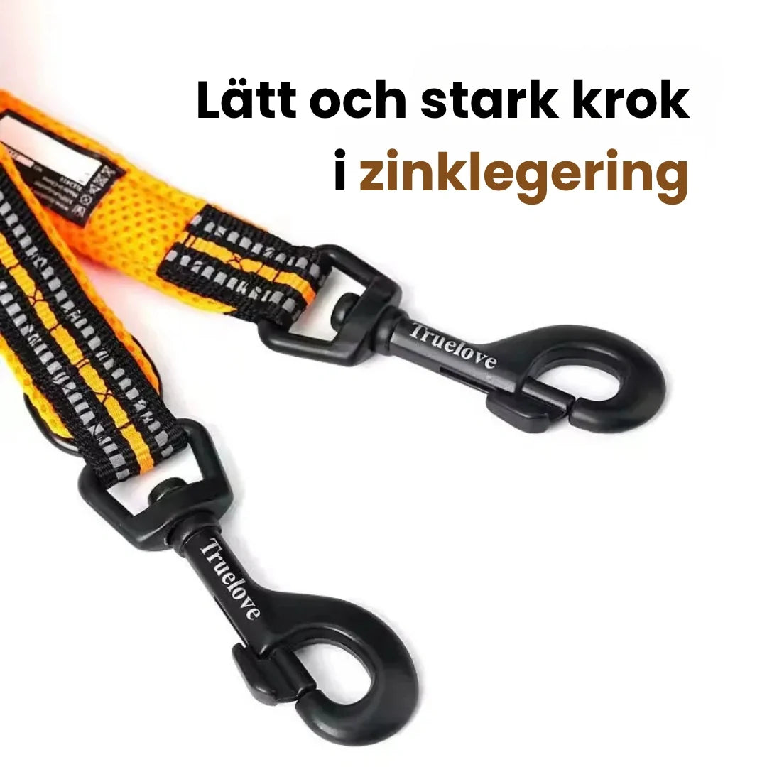 Multifunktionellt justerbart hundkoppel med reflex