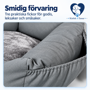 Hundbilstol med säkerhetsfäste