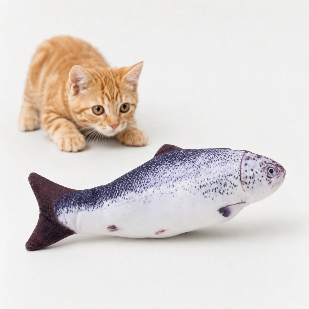 Sprattlande fiskleksak för katt – produktbild 10