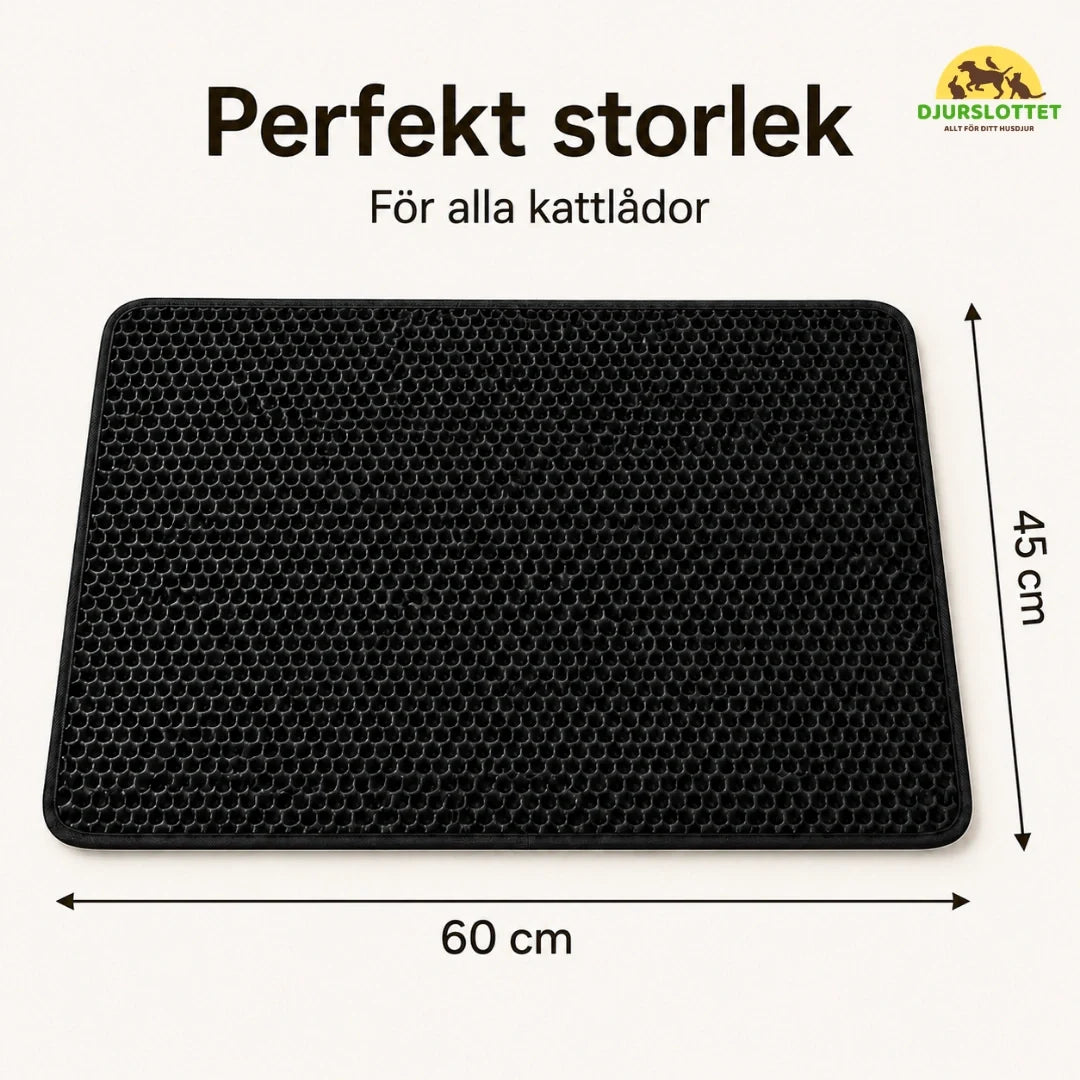 Sandfångande kattlådematta