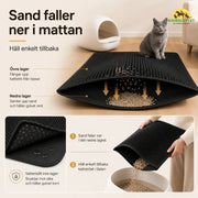 Sandfångande kattlådematta