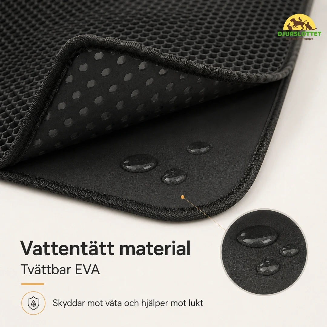Sandfångande kattlådematta