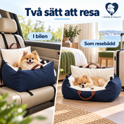 Hundbilstol och resebädd