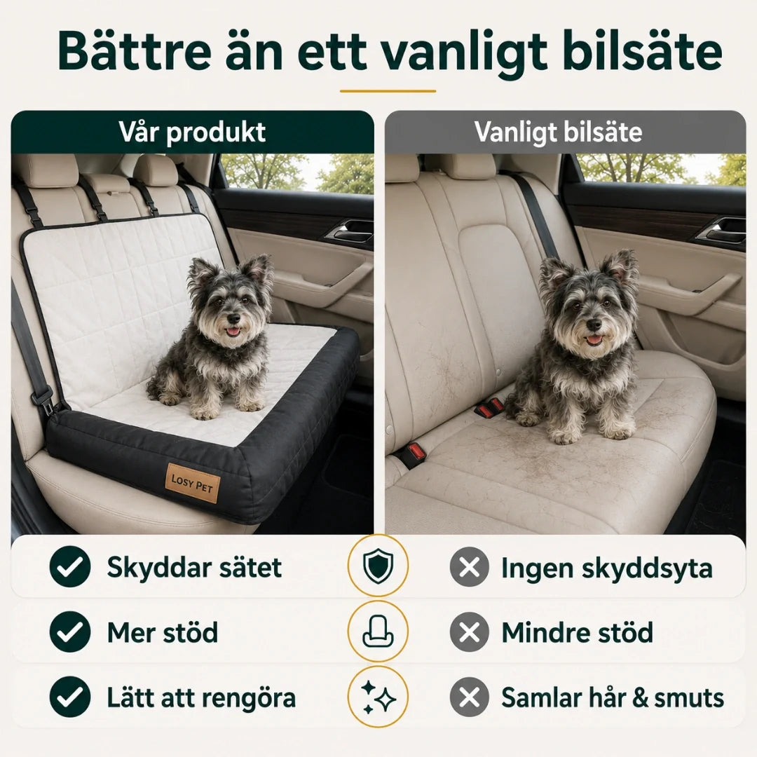 Vattentålig bilstol för hund & katt