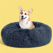 Mjuk donutbädd för hund och katt