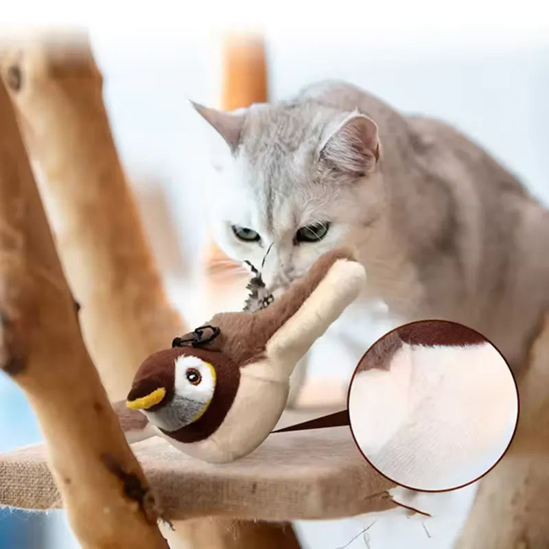 Interaktiv fågelleksak med kattmynta – produktbild 2